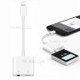 MH80Y Lightning 8Pin to 3.5mm + Lightning 8Pin Adapter Cable Support Charge Audio Call for iPhone