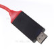 USB Type-C to HDMI Male Cable (2M) for Samsung Galaxy S8 G950 - Red