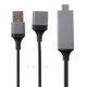USB+Female USB to HDMI 1080P Screen Mirroring Adapter Cable 1M for iPhone Samsung Sony Etc - Black