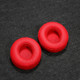 Replacement Protein Leather Memory Foam Around Ear Cups Cushion for Beats SOLO 2 / 3 Wireless On Ear Headphone - Red