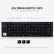 GK228 Bluetooth Wireless Keyboard 66 Keys Folding Portable Office Keyboard with Stand for Phone Tablet Laptop - Black