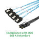 Mini SAS SFF-8087 to 4 SATA Hard Disk Cable Server Data Multiple Ports Cable - 1M