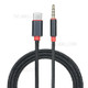 Type C to 3.5mm TRRS Male Aux Cable 3.12ft Type C Adapter to 3.5mm Headphone Stereo Cord Car - Black