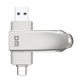 DM FS230 128GB USB 3.2 Thumb Flash Drive with Type C 2-in-1 300MB / s High Speed Memory Stick