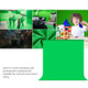 PULUZ PU5207 2x2m for Photo Studio Green Screen Chroma Key Photography Backdrop 120g Thicken Background - Green