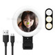 Y06 6.3inch Selfie Ring Light with Makeup Mirror for PC Laptop Computer Conference Chat Streaming Live Youtube