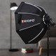 TRIOPO KX65 Hot Shoe Foldable Flash Diffuser Softbox Spotlighting Cloth Photo Diffuser Soft Light Box