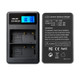 Dual-Bay EN-EL3E/EL3 USB Battery Charger with LCD Display for Nikon D90 D80 D300 D700 etc