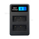 LCD Display Double-Channel NP-W126 USB Battery Charger for Fujifilm X-A1 X-A2 X-A3 X-A10 etc