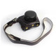 Protective Leather Camera Case Bag with Shoulder Strap for Nikon J5 (10-30mm) - Black
