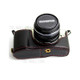 PU Leather Camera Half Bottom Case Protective Cover for Olympus E-PL7 / E-PL8 / E-PL9 - Black