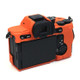 For Sony A7M4 Well-Protective Anti-collision Environmental Friendly Silicone Camera Protective Cover Case - Orange