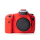 For Canon EOS 7D DSLR Camera Anti-drop Silicone Case Soft Protective Cover - Red