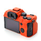 For Sony A7IV/A74/A7M4 Silicone Camera Sleeve Case Anti-slip Anti-dust SLR Camera Body Protective Cover - Orange
