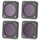 JUNESTAR JSR-1339-18 For DJI Action 2 4-in-1 ND8-PL ND16-PL ND32-PL ND64-PL Filter NDPL Camera Lens Accessories