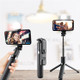 Selfie Stick 33-inch  Aluminum Alloy Selfie Stick Phone Tripod with Remote Shutter for iPhone Android Phone, Portable, Lightweight