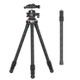 ULANZI MT-21 136.9cm/ 53.9in Carbon Fiber Camera Tripod Stand with 360 Degree Ball Head Arca-Swiss QR Plate Cold Shoe Mount 3KG Load Capacity