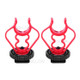 2Pcs Universal MicShock Mount Cold Shoe Mount Adapter ABS Plastic Microphone Bracket for Shotgun Microphones