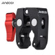 ANDOER Crab Pliers Clip Super Clamp with 1/4" and 3/8" Screw Hole for DSLR Rig LCD Monitor