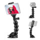 16cm/6.3in Flexible Suction Cup Mount Windshield Phone Stand 360-Degree Rotating Phone Holder with 1/4 Inch Screw Connector for Smartphones Action Cameras