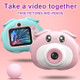 AD-G23D 900MAH Multi-function Cute Timed Photography Camera with Dual Lens for Kids (without Card) - Pink