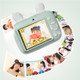 A2 2.4" IPS Screen Macaron Children Camera 4000W Dual Lens 1080P Mini Cute Camera with 32G Memory Card - Green