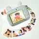 A2 2.4 Inch IPS Screen Macaron Cute Camera 4000W Dual Lens 1080P Mini Camera with 16G Memory Card for Children - Green
