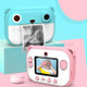 C3 Kids Cute Cartoon Instant Print Camera 2.4-inch IPS HD Screen Children Camcorder Toy - Pink