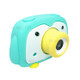 Cartoon Design 2.0 inch Screen Children Camera Toy Rechargeable Digital Camera Camcorder Kids Gift - Green Penguin