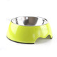 Heavy Duty Melamine Non-skid Pet Bowl for Dogs and Cats - Size: S / Green