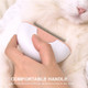 Cat Comb Pet Long Hair Removal Massaging Shell Comb Dog Soft Deshedding Brush Grooming - Coffee / Type 2