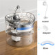 2L Automatic Pet Water Fountain with Faucet Cat Water Dispenser Transparent Filter Drinker Dog Sensor Drinking Feeder (Smart Sensor Version) - US Plug