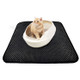 Cat Litter Trapper Litter Mat Clean Cat Mat with Water Proof Layer, Size: 46 x 60cm - Black