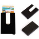 Frosted Antimagnetic Solid Color Credit Card Holder Money Clip Wallet, Size: 10*6.6cm(Black)