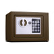 17E Home Mini Electronic Security Lock Box Wall Cabinet Safety Box without Coin-operated Function(Bronze)