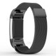 Stainless Steel Milanese Magnetic Watch Band Strap for Fitbit Charge 2 - Black