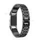 Zinc Alloy Watch Band Fashion Simple Style Wrist Strap for Fitbit Charge 2 - Black