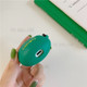 Green Dinosaur Silicone Case Cover with Ring for Apple AirPods with Charging Case (2019)/(2016)/Wireless Charging Case (2019) - Style A