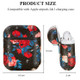 Flower Pattern Printing Skin PC Protective Earphone Case for Apple AirPods with Charging Case (2016)/(2019)/Wireless Charging Case (2019) - Style A