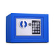 17E Home Mini Electronic Security Lock Box Wall Cabinet Safety Box without Coin-operated Function(Blue)