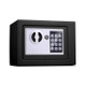 17E Home Mini Electronic Security Lock Box Wall Cabinet Safety Box without Coin-operated Function(Obsidian Black)