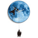 B006-003 Flower Fairy and Hanging Bat Pattern Moon Style Home Acrylic Mute Wall Clock, Size : 28cm