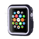 Dual-color Soft Silicone Watch Case for Apple Watch Series 3/2/1 38mm - Black + White