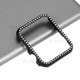 Aluminum Alloy Protective Shell Frame Bumper Diamond Hard Cases for Apple Watch Series 4 40mm - Black