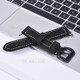 Frosted Split Leather with Black Buckle Watch Band for Apple Watch Series 6/SE/5/4 40mm / Series 3/2/1 Watch 38mm - Black