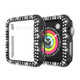 Dual-row Rhinestone Decor Smart Watch PC Protective Case for Apple Watch Series 3/2/1 38mm - Black