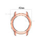 Transparent TPU Cover Bumper Frame Case for Samsung Galaxy Watch Active2 40mm R830 - Orange