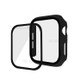 For Apple Watch Series 3 / 2 42mm PC Protective Frame + Tempered Glass Watch Film - Black