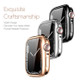 DUX DUCIS Somo Series For Apple Watch Series 7 45mm Flexible TPU Electroplated Protector Bumper Case Lightweight Thin Guard Shockproof Frame - Black