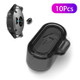 10Pcs for Garmin Fenix 7S/7/7x/Venu 2 Plus TPU Dustproof Plug Cover Charger Case - Transparent Black